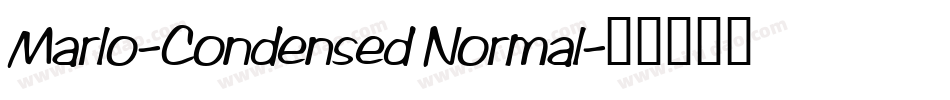 Marlo-Condensed Normal字体转换